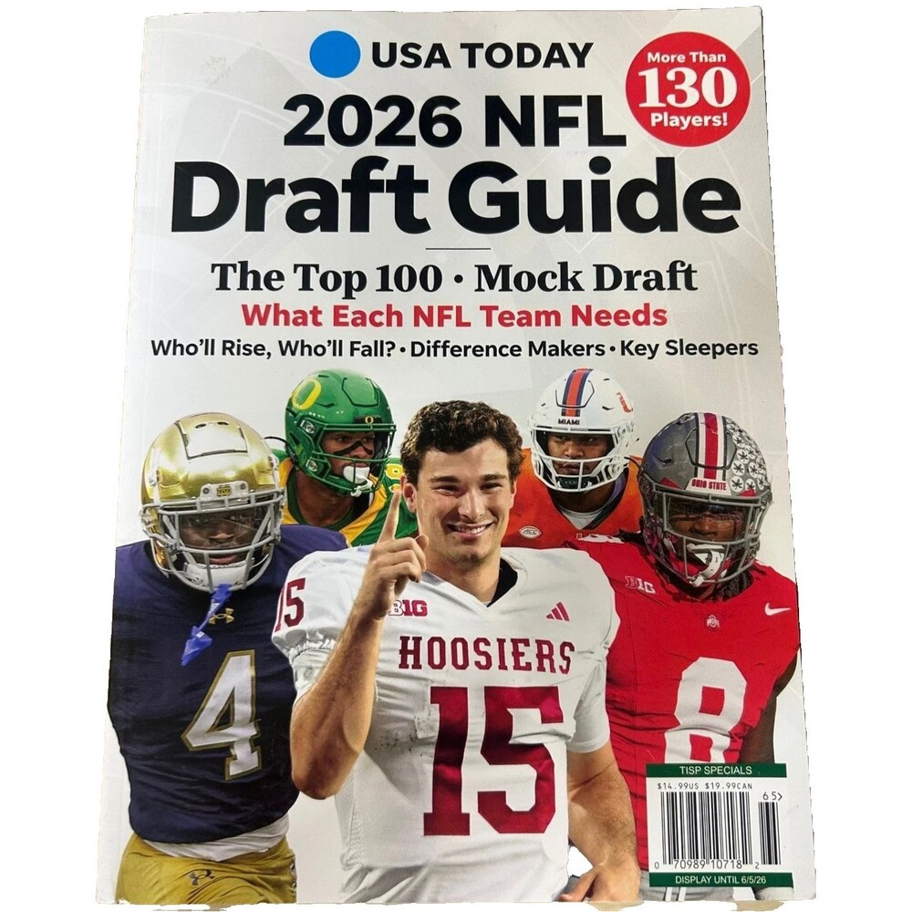 USA TODAY 2026 NFL Draft Guide Top 100 Mock Draft Team Needs Magazine Prospectus